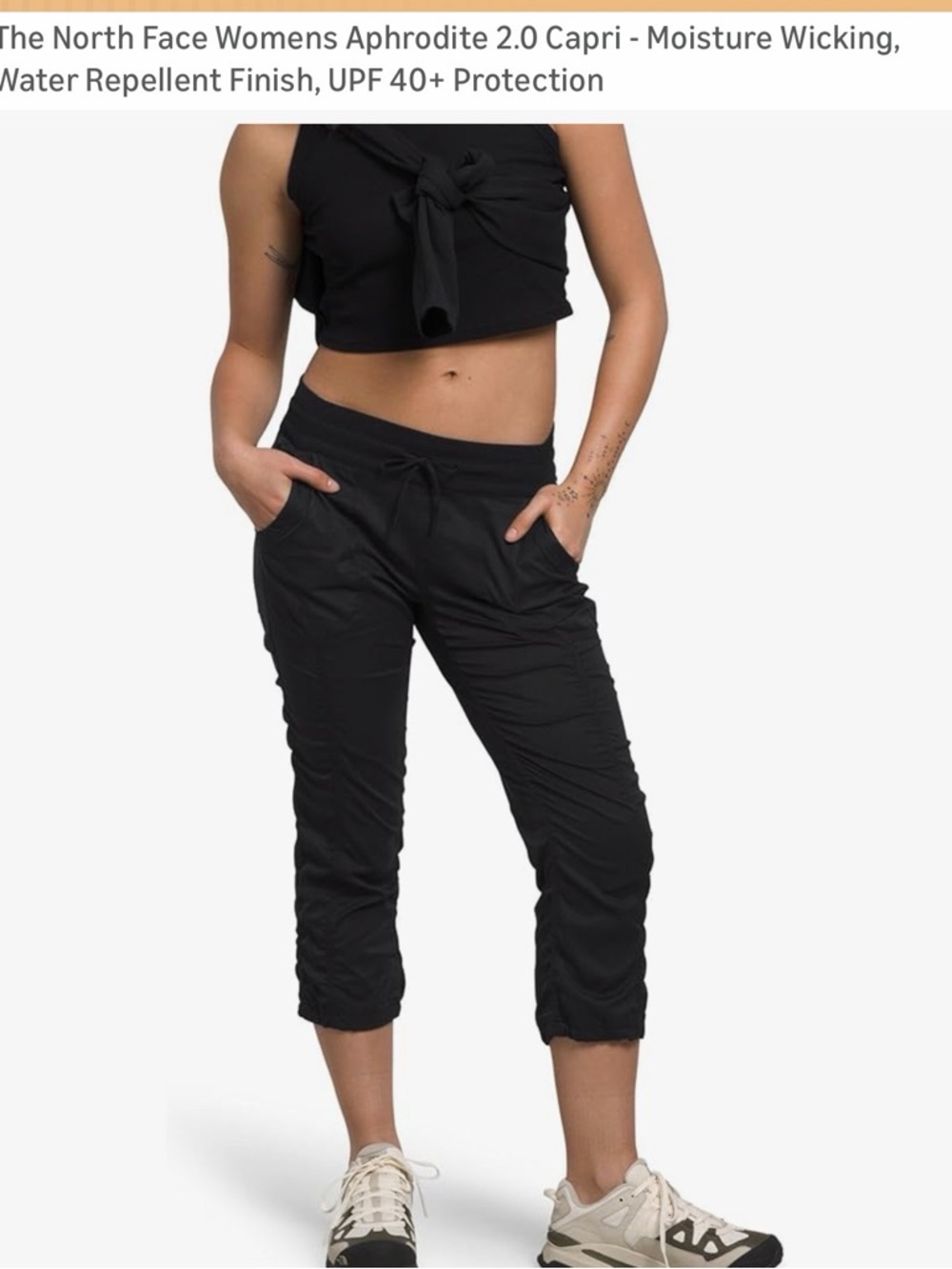The North Face Womens Aphrodite 2.0 Capri - Black - Picture 1 of 12